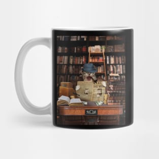 Cat Bookstore Mug